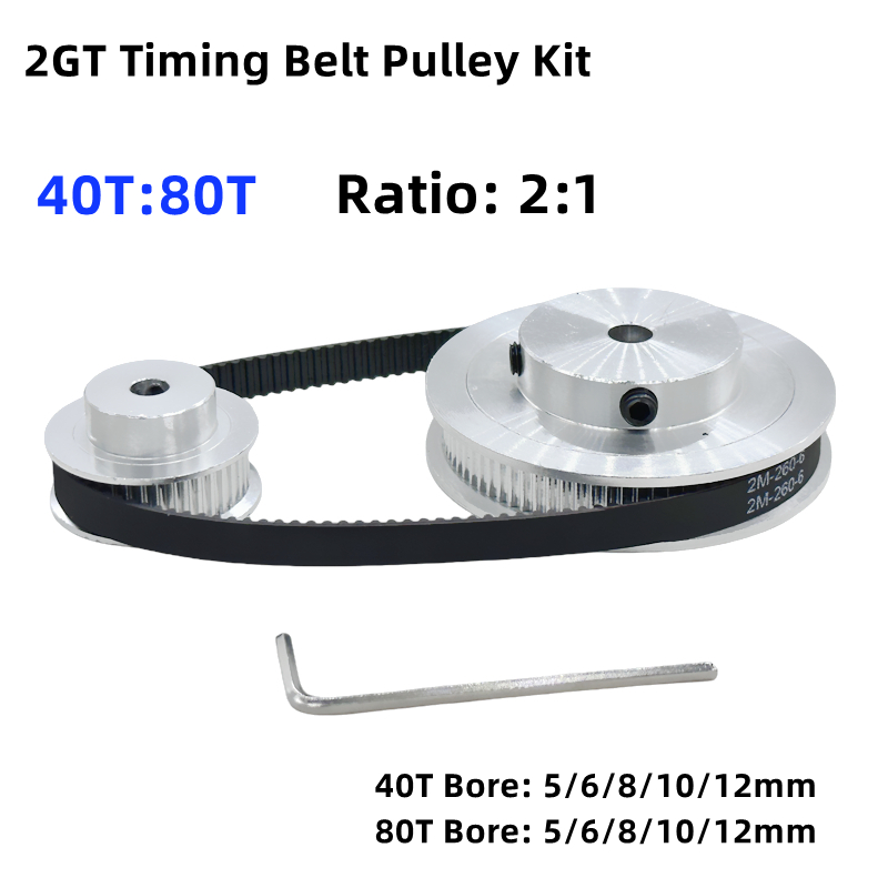 Gt2 Pulley - 2GT 2M 80Teeth 40T GT2 40Teeth