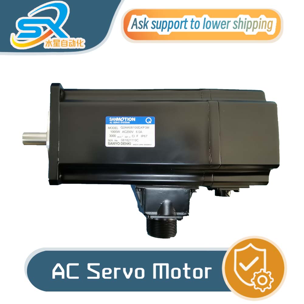 Servo Motor - Sanyo AC Servo Motor Q2AA08100DXP3M 1000W