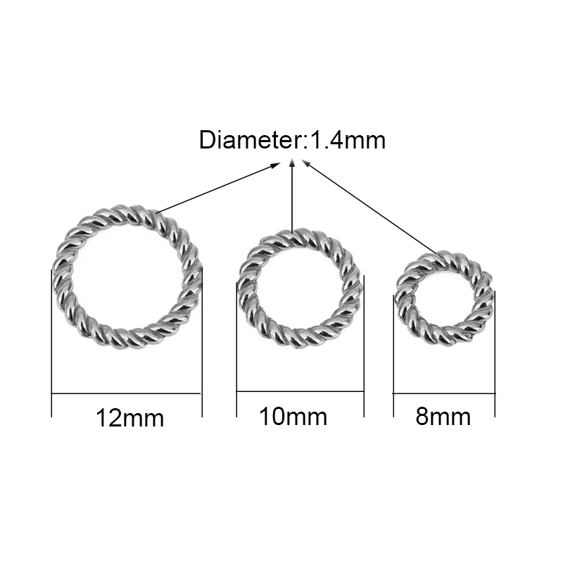10pcs PVD Never Fade Stainless - đánh giá và giá Coupling 8Mm
