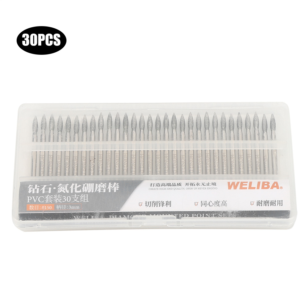 30pcs 150Grit Tip Diamond Grin - đánh giá và giá Cnc Bits