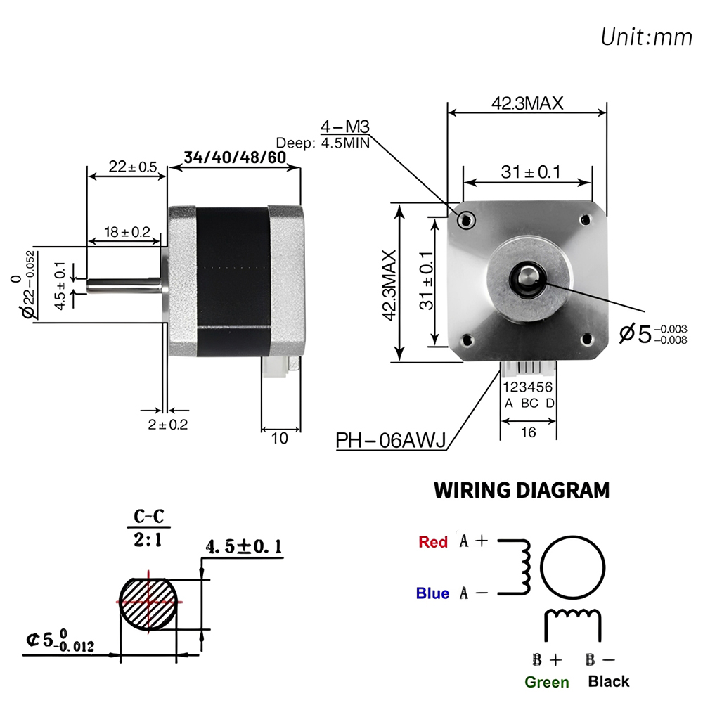 Nema 17 42mm Stepper Motor Ope - đánh giá và giá Nema 17 Stepper