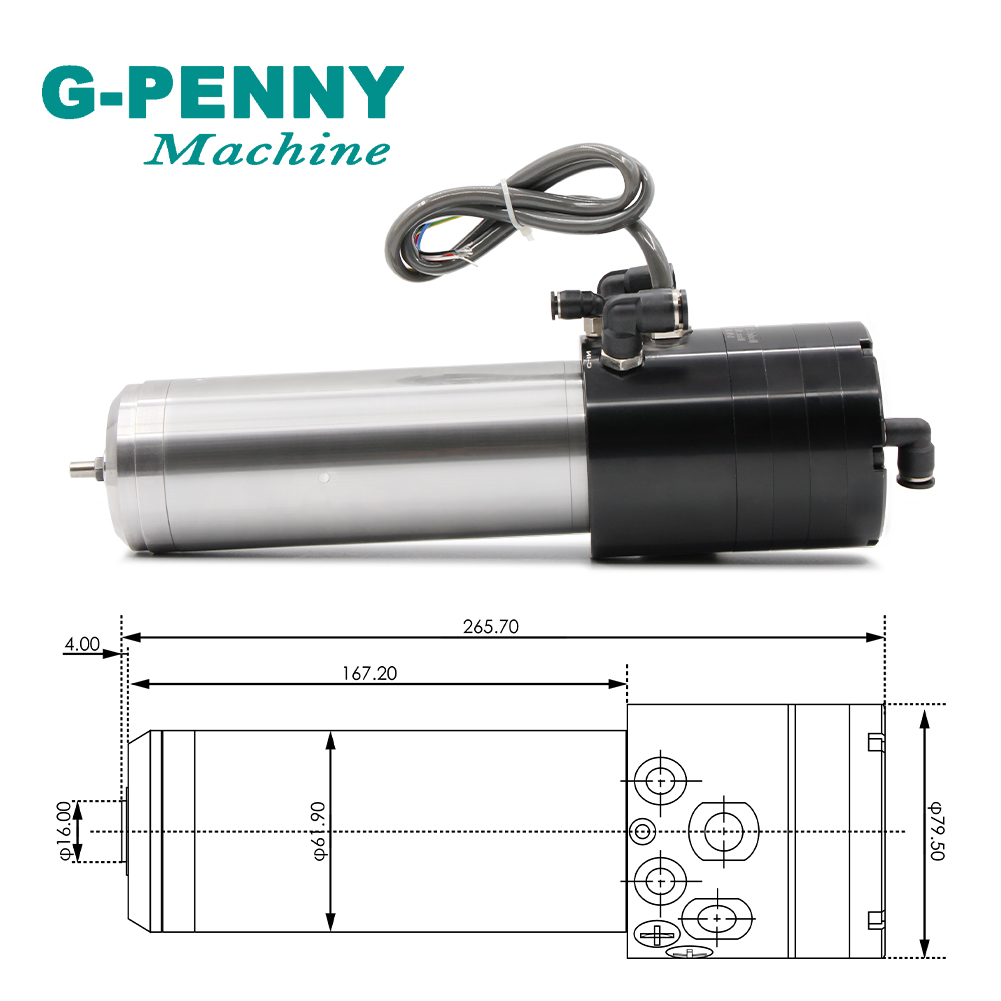 Water Cooled Spindle 1.8kw 220 - đánh giá và giá Water Cooled Spindle