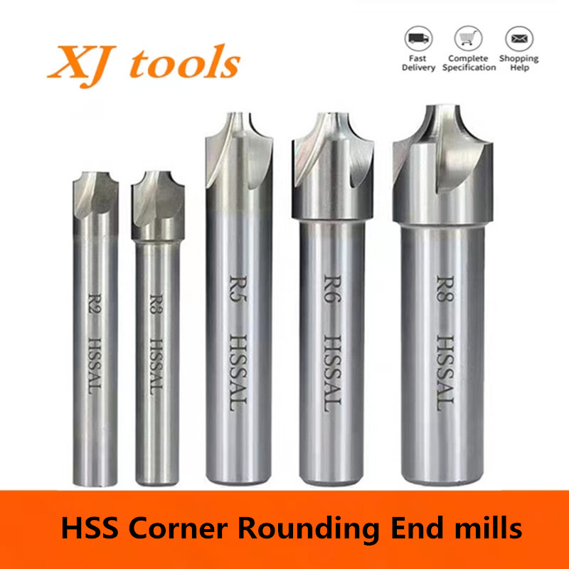2/4 Flute R1-R12.5mm HSS Corne - đánh giá và giá End Mill Set
