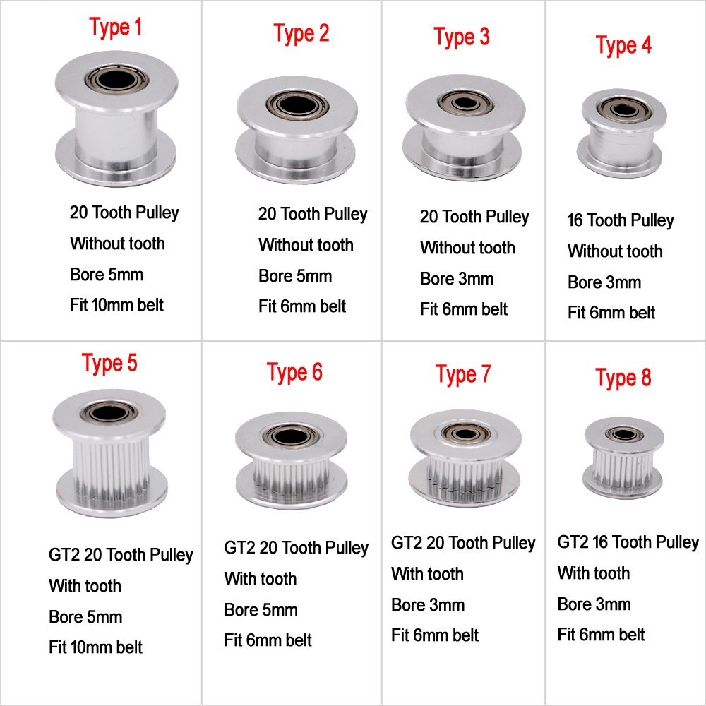 10 Chiếc GT2 Idler Thời Gian R - đánh giá và giá Gt2 Pulley