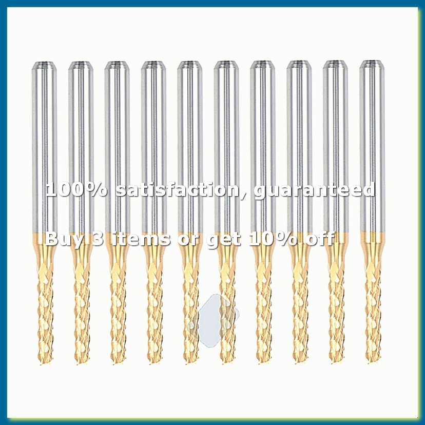 10PCS Titanium Coat Carbide En - đánh giá và giá End Mill