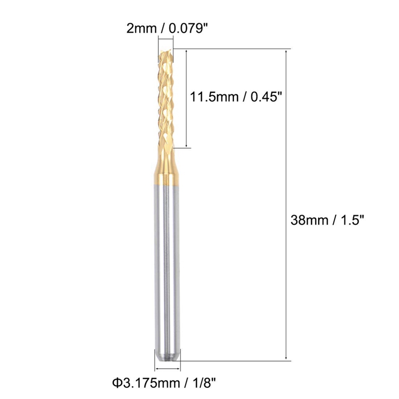 10PCS Titanium Coat Carbide En - đánh giá và giá End Mill