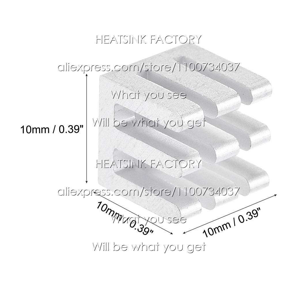 10x10x10mm Aluminum Heatsink C - đánh giá và giá Aluminium Extrusion