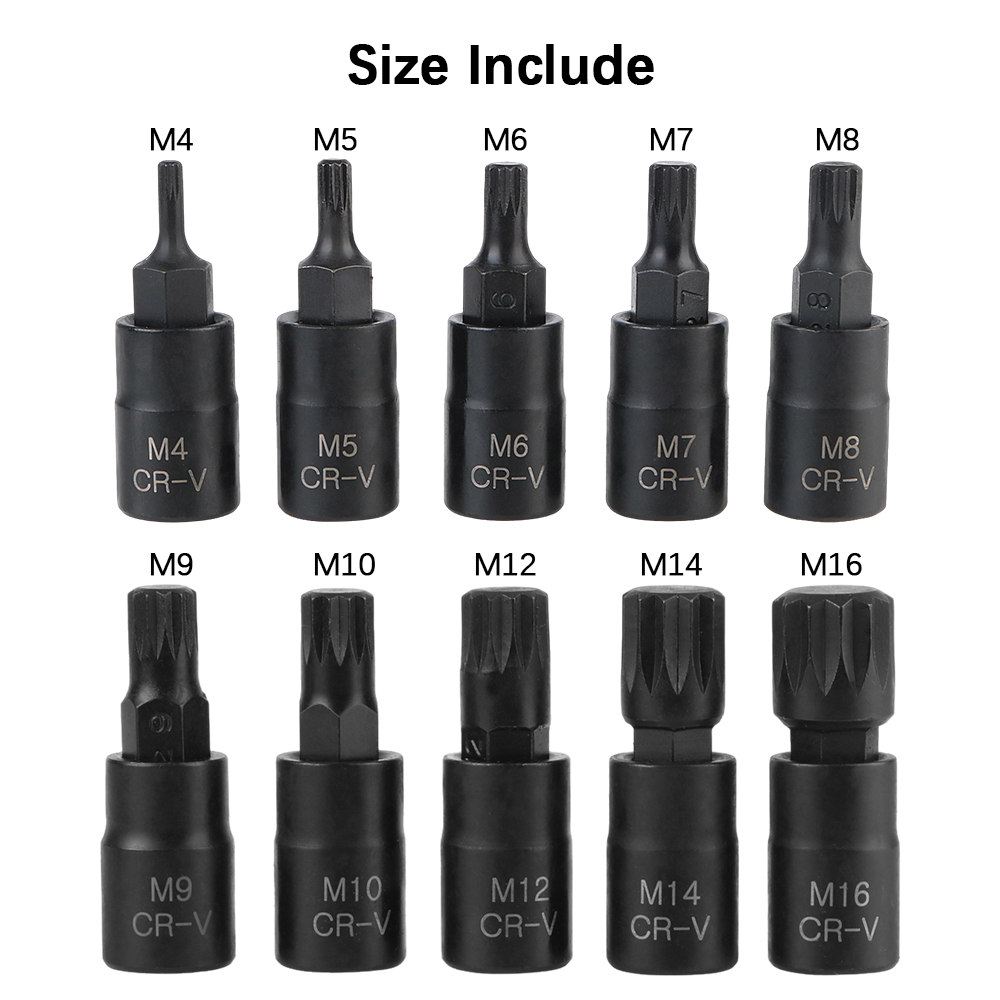 Socket Wrench Tool 10pcs 12 Po - đánh giá và giá Cnc Bits