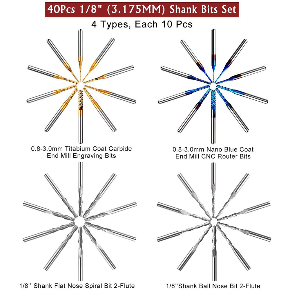 Twotrees End Mill Engraving Bi - đánh giá và giá End Mill Set