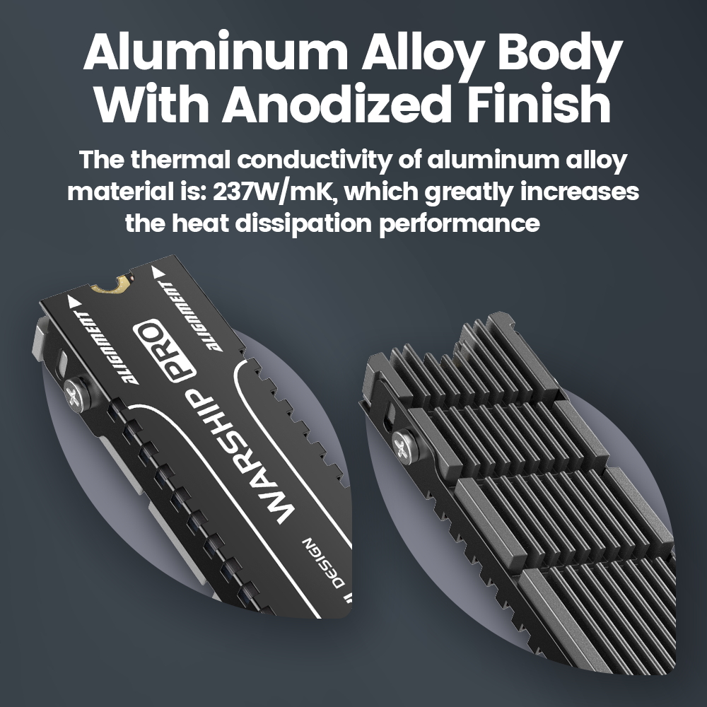 JEYI Cooler II 2280 SSD Heatsi - đánh giá và giá Aluminium Extrusion