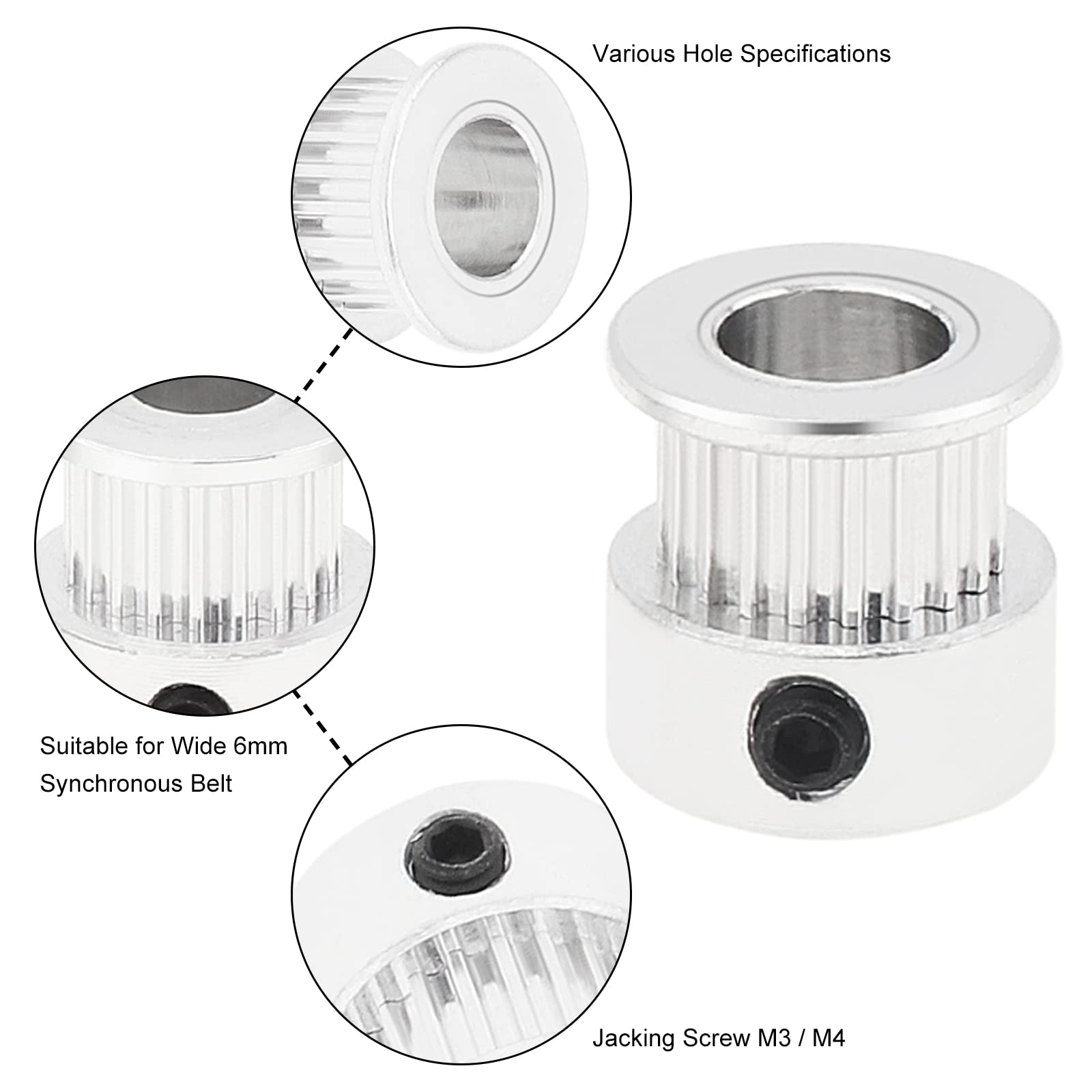 2/5 PCS GT2 Pulley 20 Teeth 5m - đánh giá và giá Gt2 Pulley