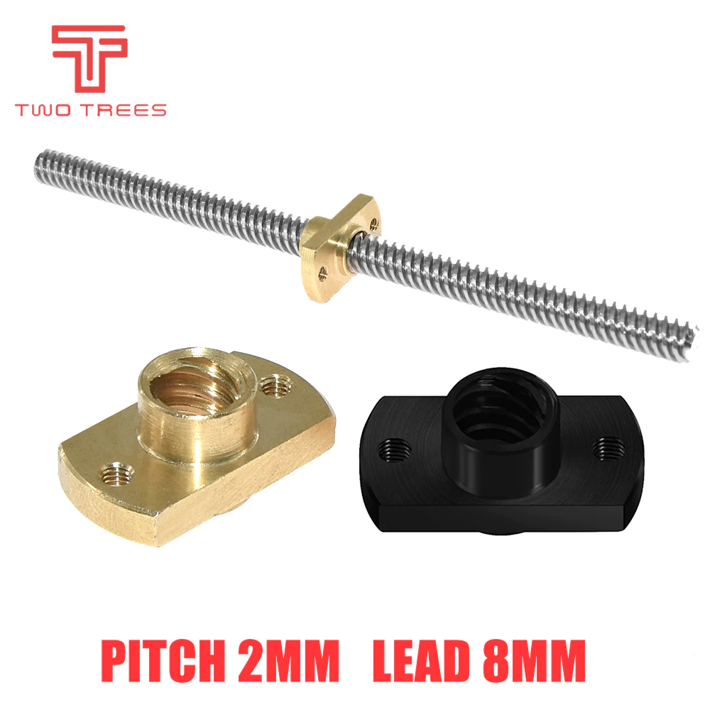 T8 Lead Screw Nut Pitch 2mm Le - đánh giá và giá Lead Screw 8Mm