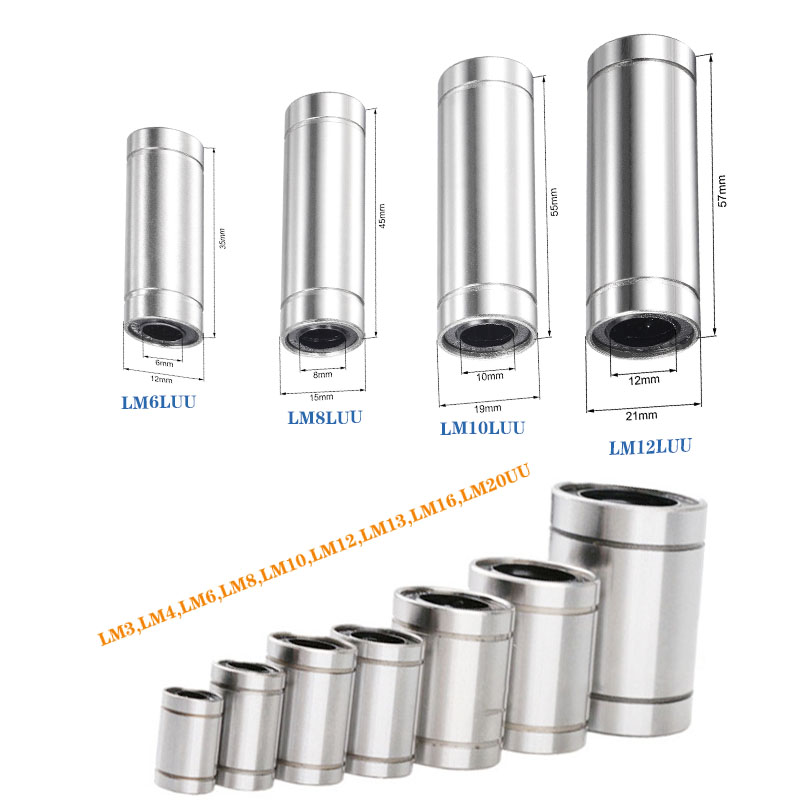4/10pc LM6UU LM8UU LM10UU LM8L - đánh giá và giá Lm8Uu Bearing