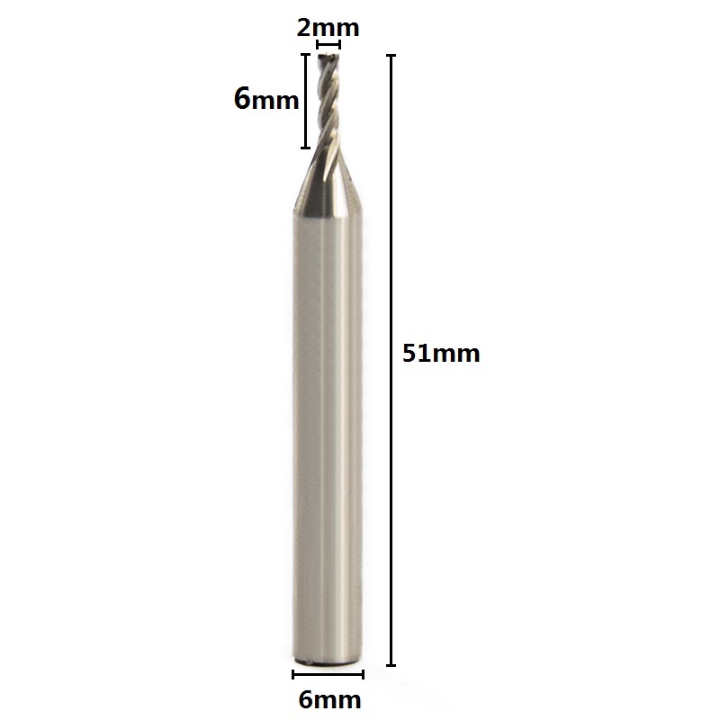 1 Máy Tính Đường Kính 2Mm 4 Sá - đánh giá và giá End Mill Set