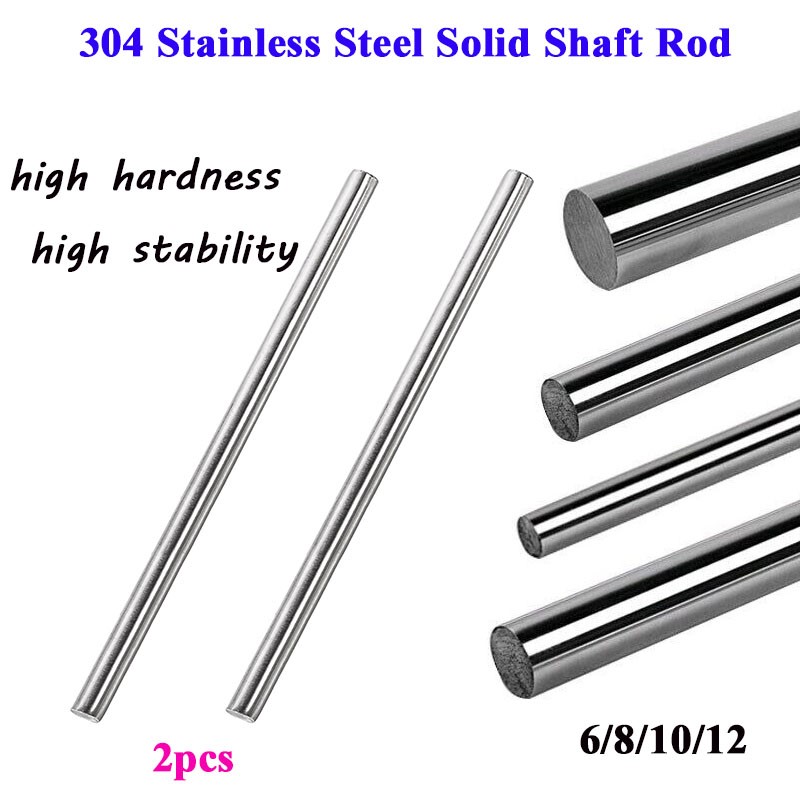 2PC 304 Stainless Steel Round  - đánh giá và giá Linear Rod 8Mm