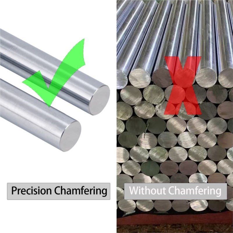2PC 304 Stainless Steel Round  - đánh giá và giá Linear Rod 8Mm