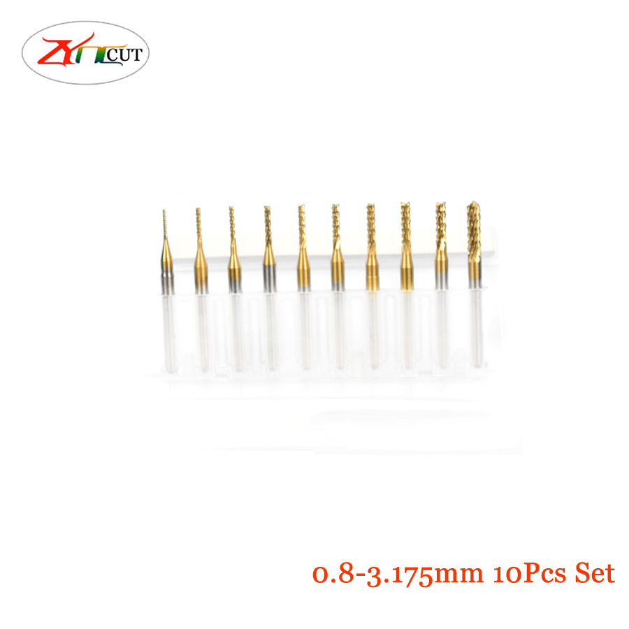 0.6-1.5mm PCB Milling Cutter T - đánh giá và giá End Mill Set