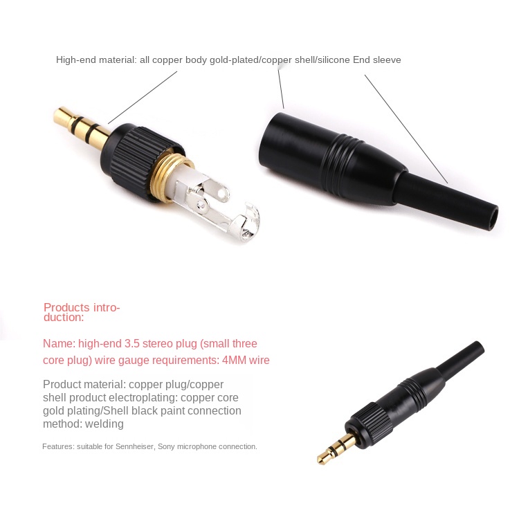 PURELINE Đen 3.5Mm 1/8 ''Stere - đánh giá và giá Coupling 8Mm