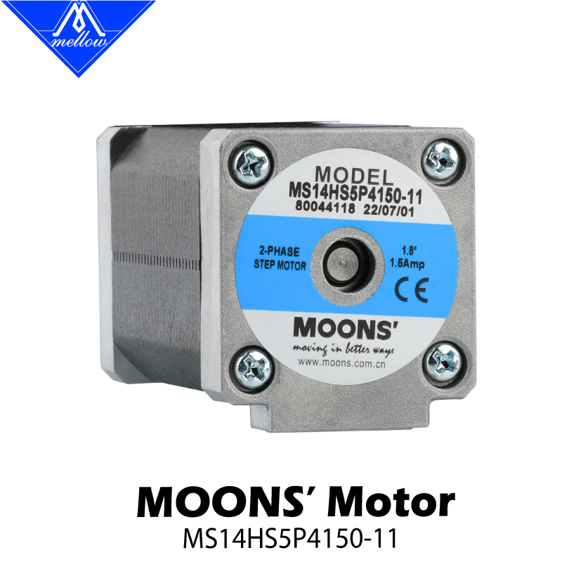 Mellow MOONS XY Shaft Nema 14  - đánh giá và giá Nema 17 Stepper