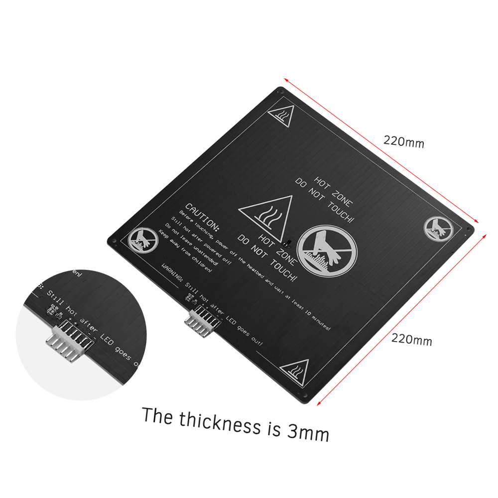Aluminum Heated Bed 12V Hotbed - đánh giá và giá Lead Screw 8Mm