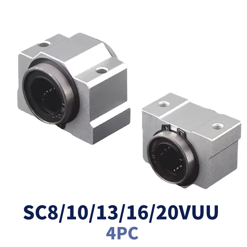 4pcs SC8VUU  SC10VUU SC12VUU S - đánh giá và giá Linear Rod 8Mm