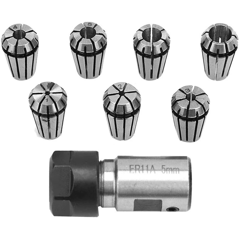8-piece ER11A 1-7mm spring chu - đánh giá và giá End Mill Set