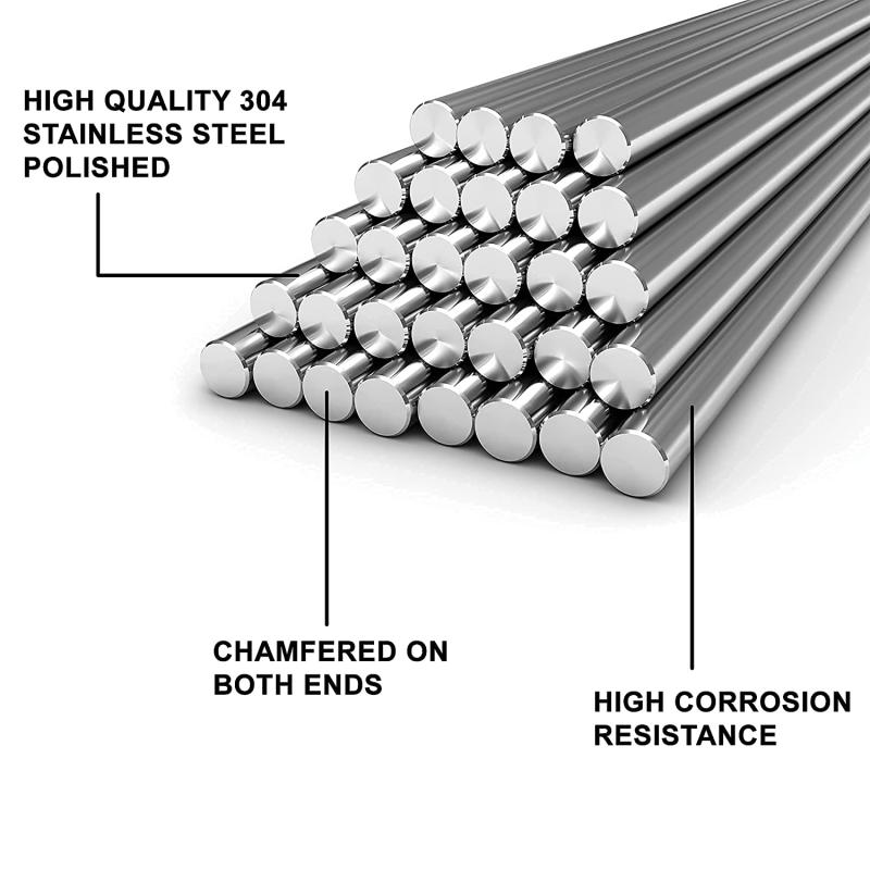 1/5Pc Chân Kính Thép Nguyên Kh - đánh giá và giá Linear Rod 8Mm