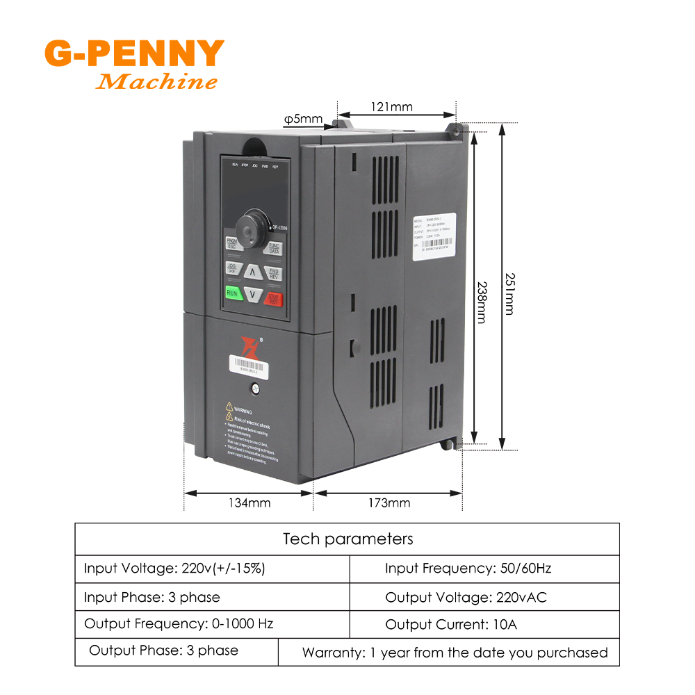 G-Penny 2.2KW Water Cooled Spi - đánh giá và giá Water Cooled Spindle